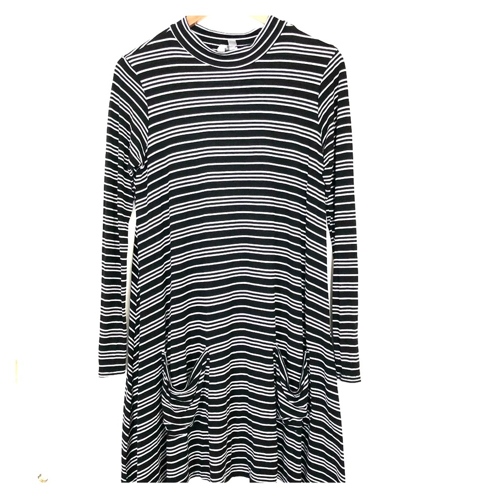 ASOS mock-neck striped dress, size 6